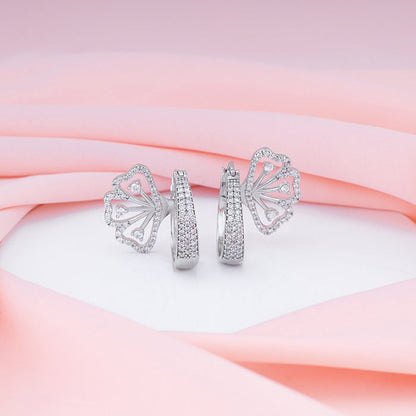 Silver Iconic Eyebright Hoop Earrings