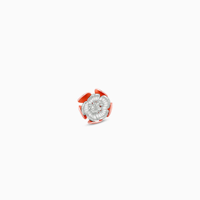 Rose Gold Blooming Brahma Earrings