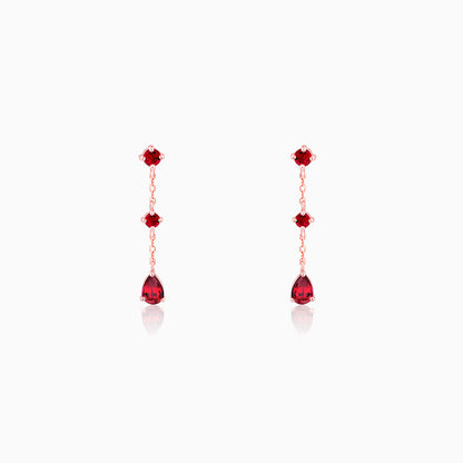 Rose Gold Queen of Love Earrings