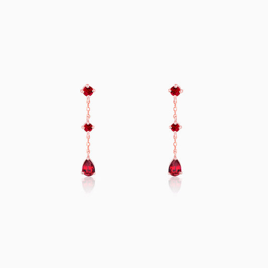 Rose Gold Queen of Love Earrings
