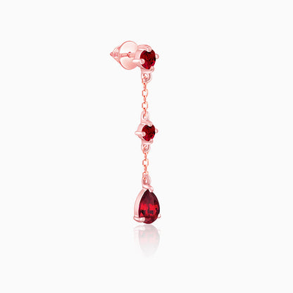 Rose Gold Queen of Love Earrings