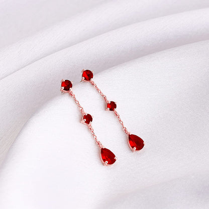 Rose Gold Queen of Love Earrings