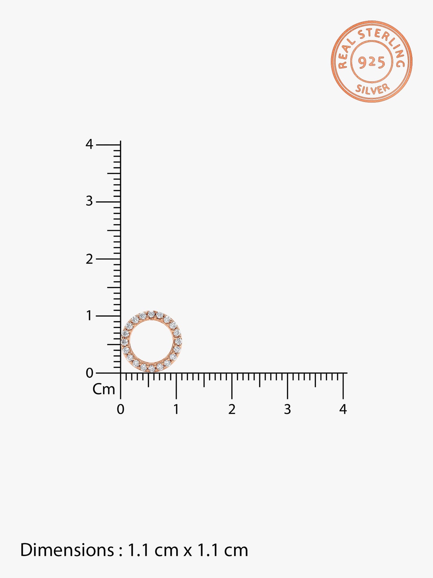 Rose Gold Connected for Life Earrings