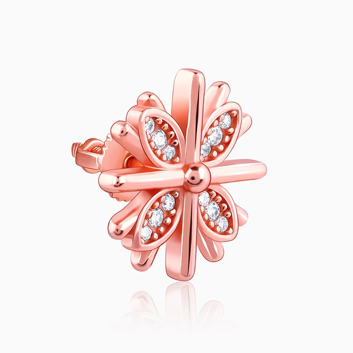 Rose Gold Floral Dreams Earrings