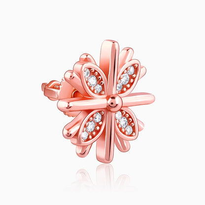 Rose Gold Floral Dreams Earrings