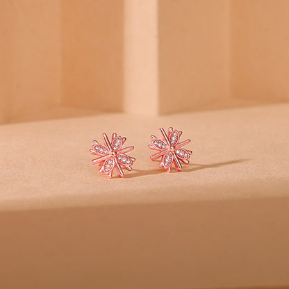 Rose Gold Floral Dreams Earrings