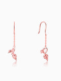 Rose Gold Brahma Kamal Bud Earrings