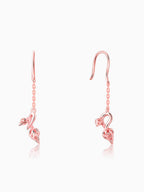 Rose Gold Brahma Kamal Bud Earrings