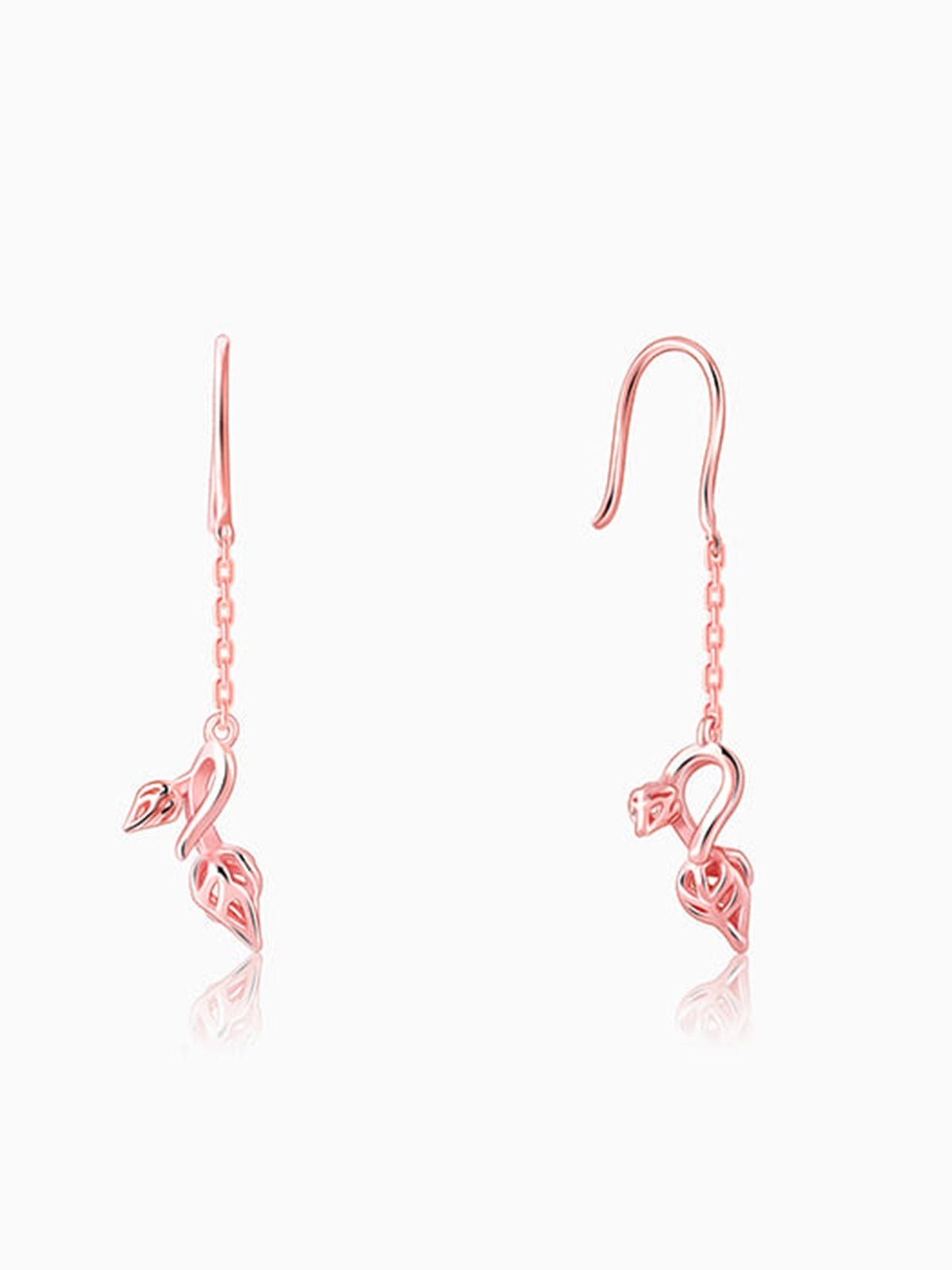 Rose Gold Brahma Kamal Bud Earrings