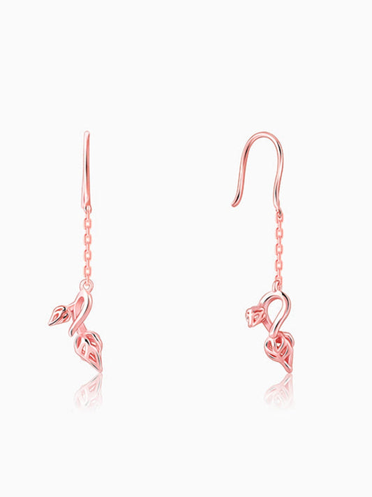 Rose Gold Brahma Kamal Bud Earrings