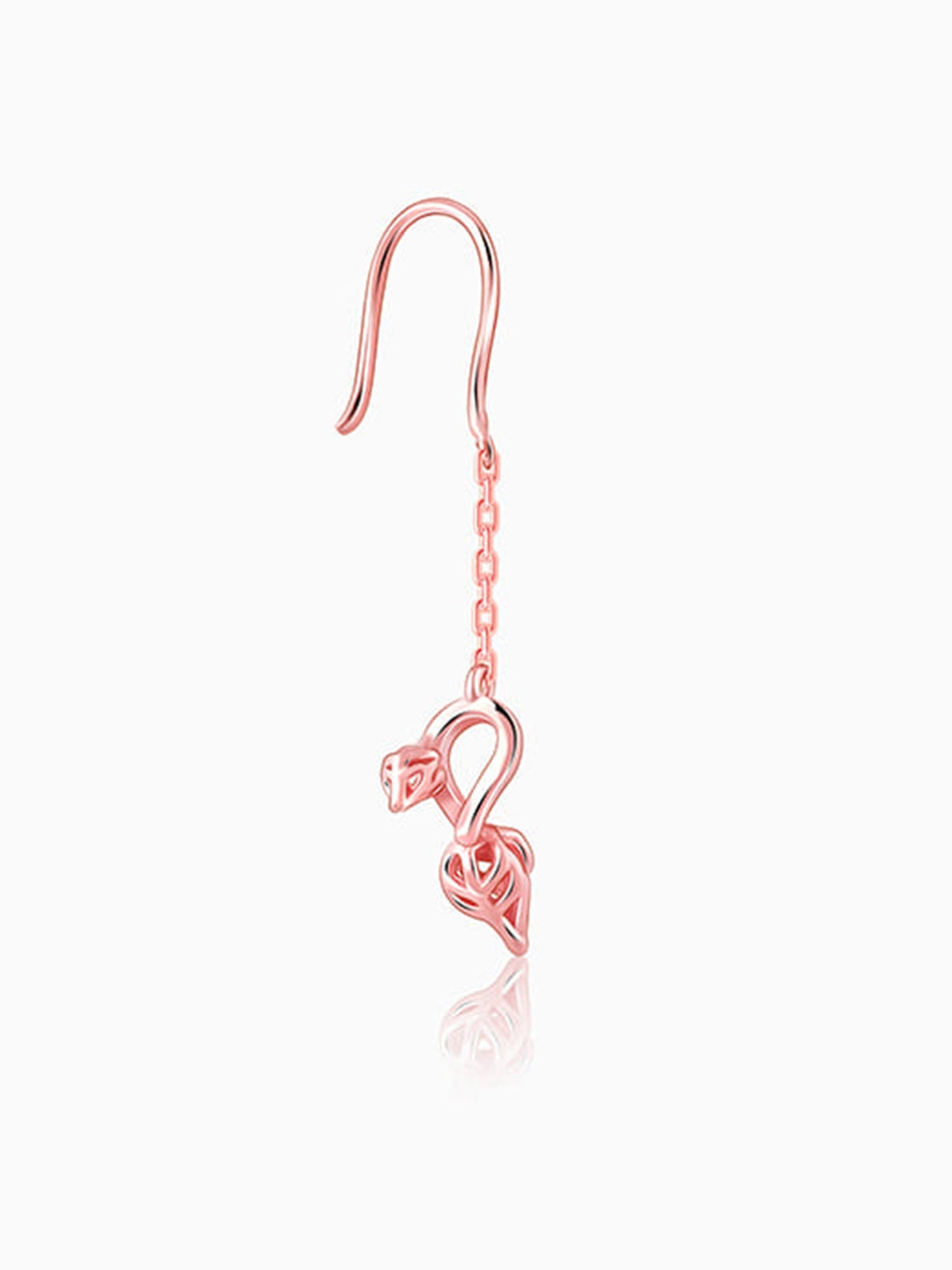 Rose Gold Brahma Kamal Bud Earrings