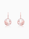 Rose Gold Mayura Hoop Earrings