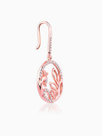 Rose Gold Mayura Hoop Earrings