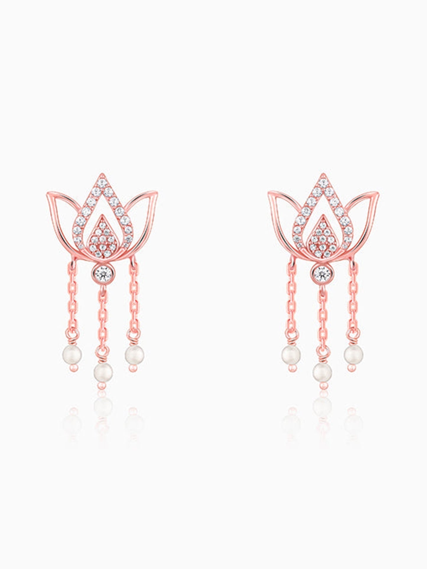 Rose Gold Kamala Earrings
