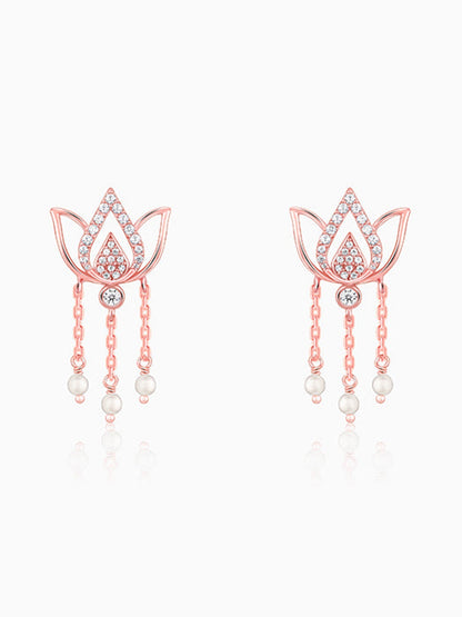 Rose Gold Kamala Earrings