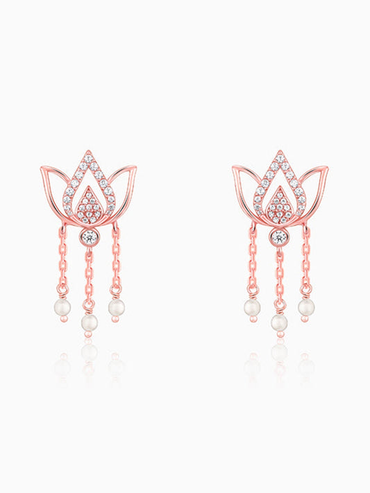 Rose Gold Kamala Earrings