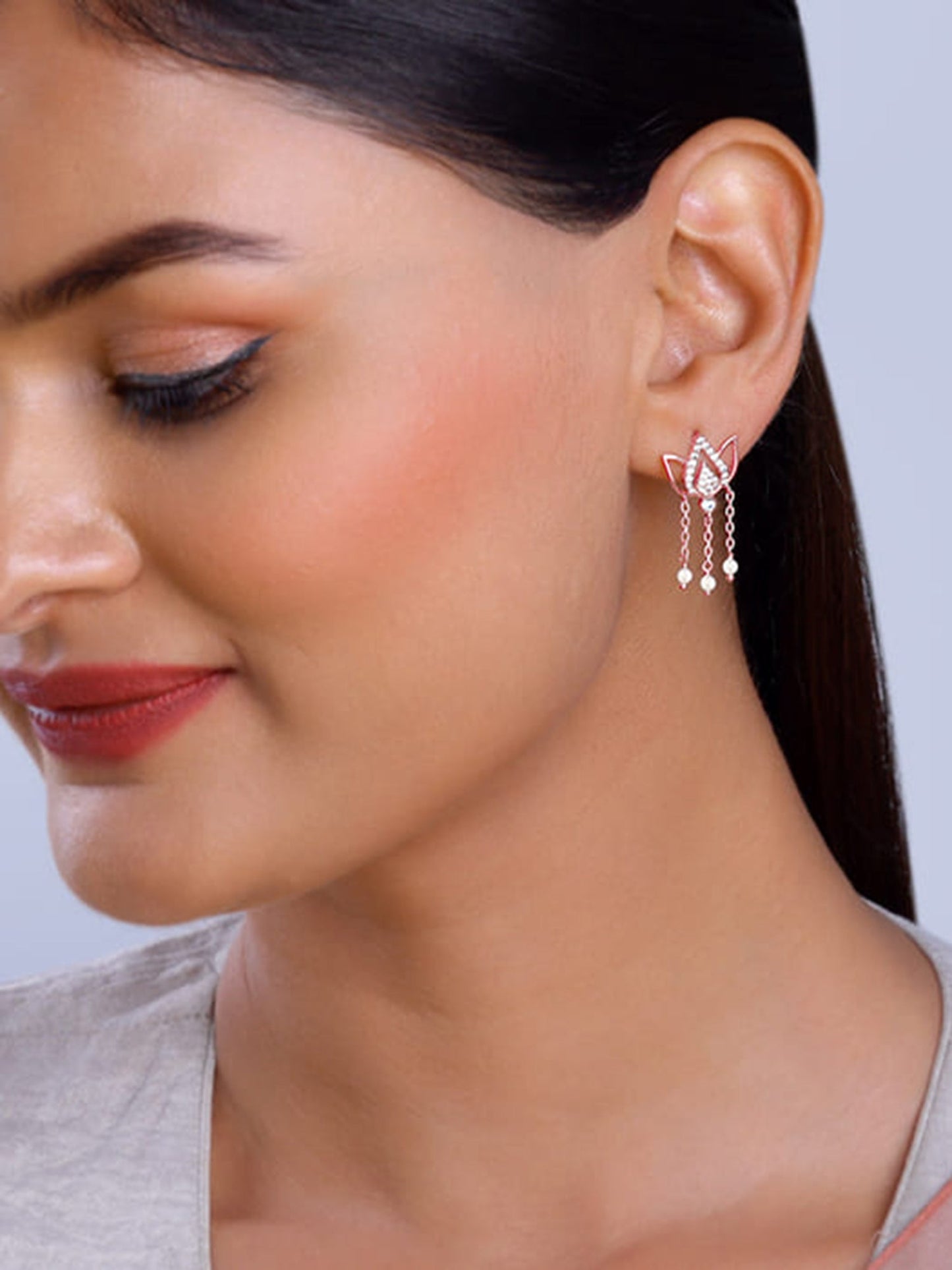Rose Gold Kamala Earrings