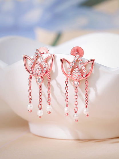 Rose Gold Kamala Earrings