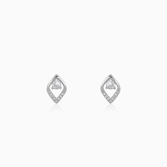 Silver Bling Queen Earrings
