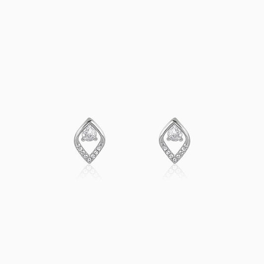 Silver Bling Queen Earrings