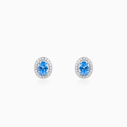 Silver Blue Dreams Studs