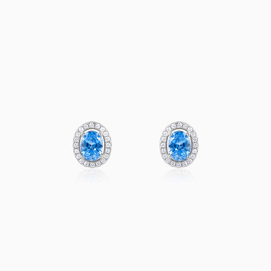 Silver Blue Dreams Studs