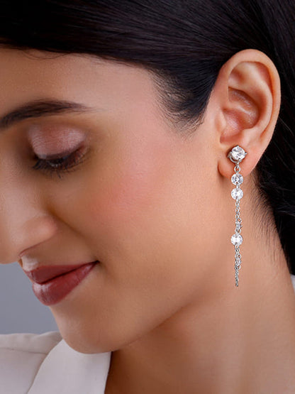 Silver Luminous Links Earrings