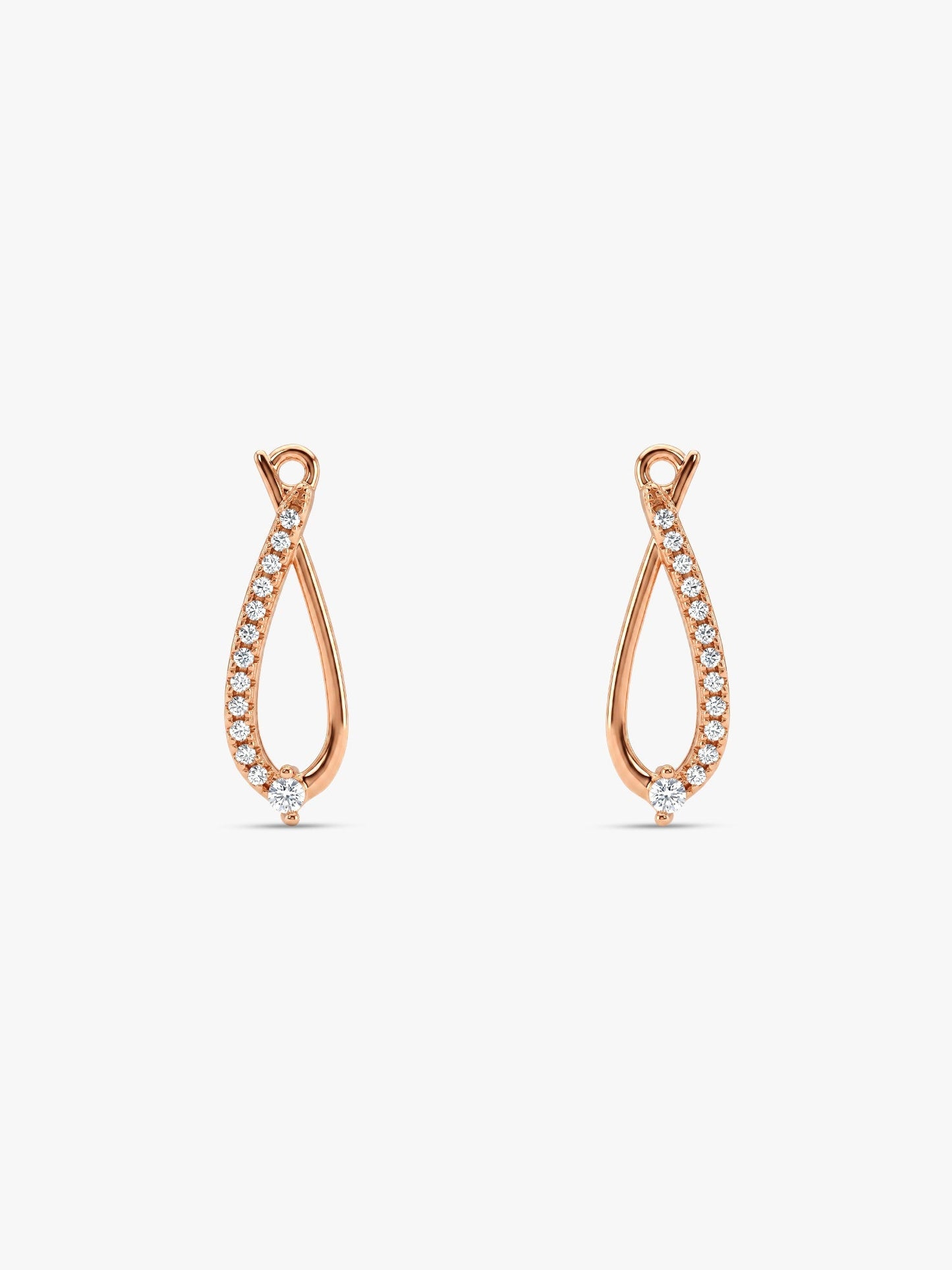 Rose Gold Fashionista Earrings