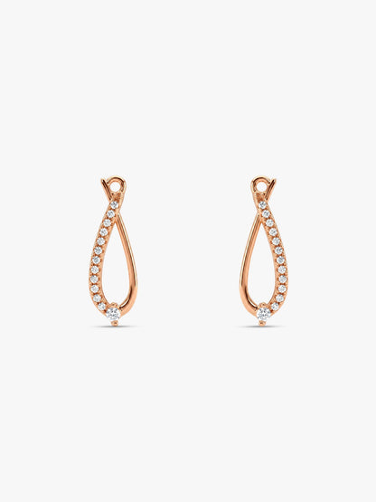 Rose Gold Fashionista Earrings