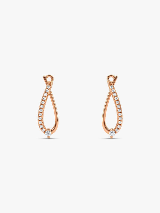Rose Gold Fashionista Earrings