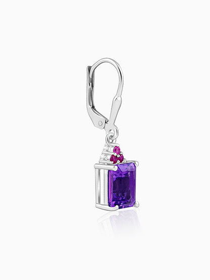 Silver Amethyst Earrings