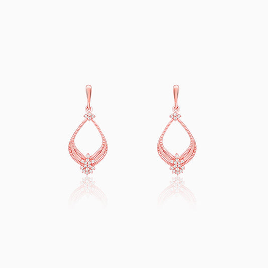 Rose Gold Princess Earrings