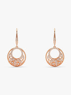 Rose Gold Crescent Affair Earrings