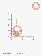 Rose Gold Crescent Affair Earrings