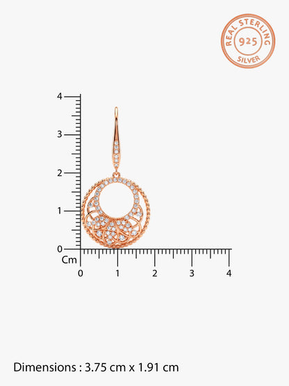 Rose Gold Crescent Affair Earrings