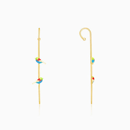 Golden Sparrow Stick Ear Cuffs