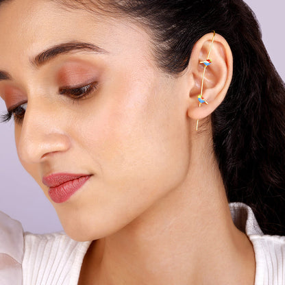 Golden Sparrow Stick Ear Cuffs