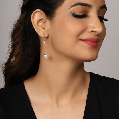Silver Queen of The Night Dangler Earrings