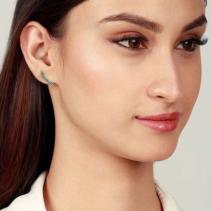 Silver Arrow and Evil Eye Mismatched Earrings