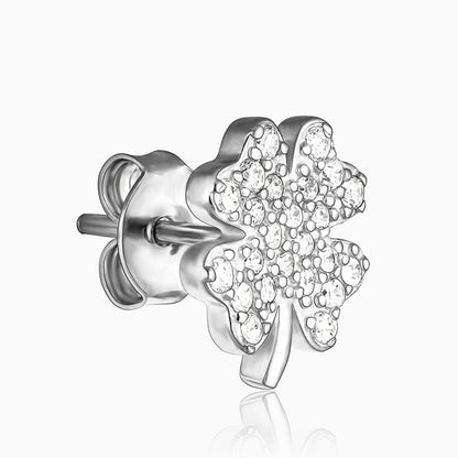Silver Miss-Match Stud Earrings