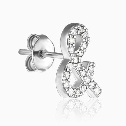Silver Miss-Match Stud Earrings