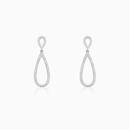 Anushka Sharma Silver Elegant Drop Earrings