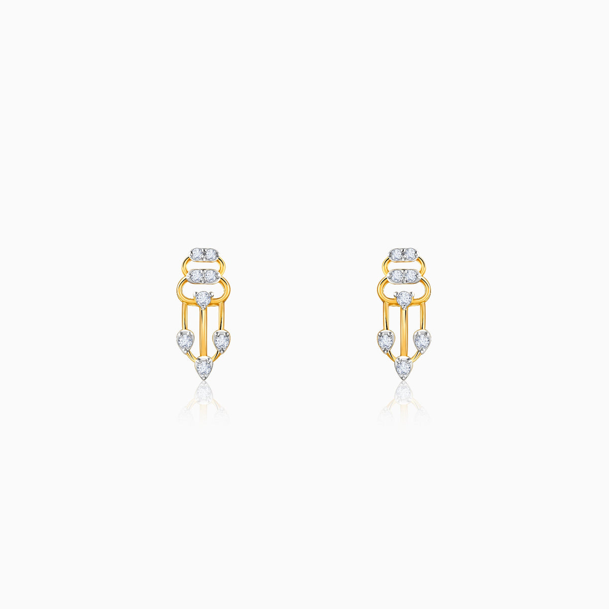 Gold Spark Rush Lab Grown Diamond Earrings