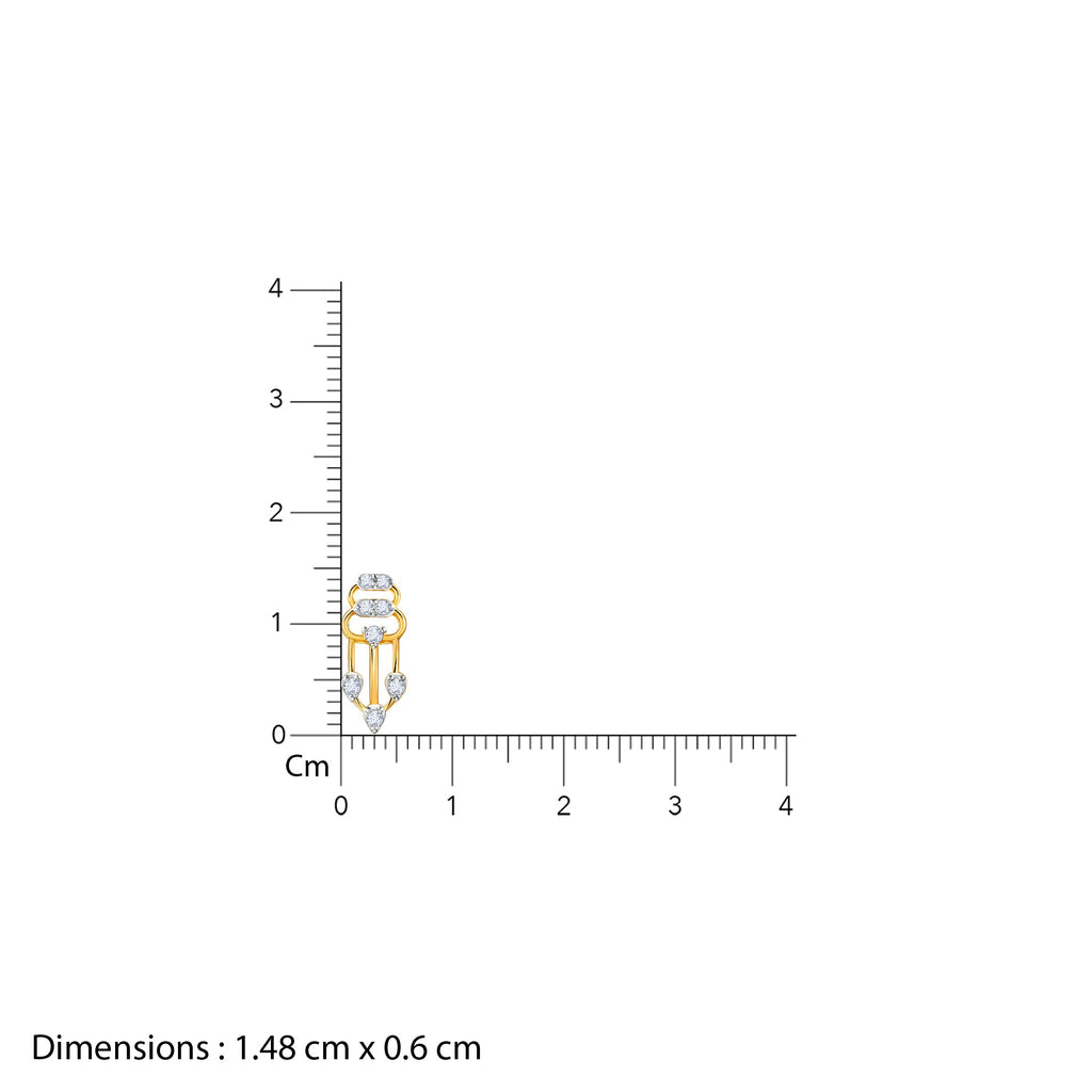 Gold Spark Rush Lab Grown Diamond Earrings