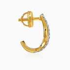 Gold Twira Lab Grown Diamond Earrings