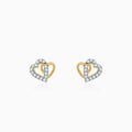 Gold Magical Love Lab Grown Diamond Studs