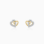 Gold Magical Love Lab Grown Diamond Studs