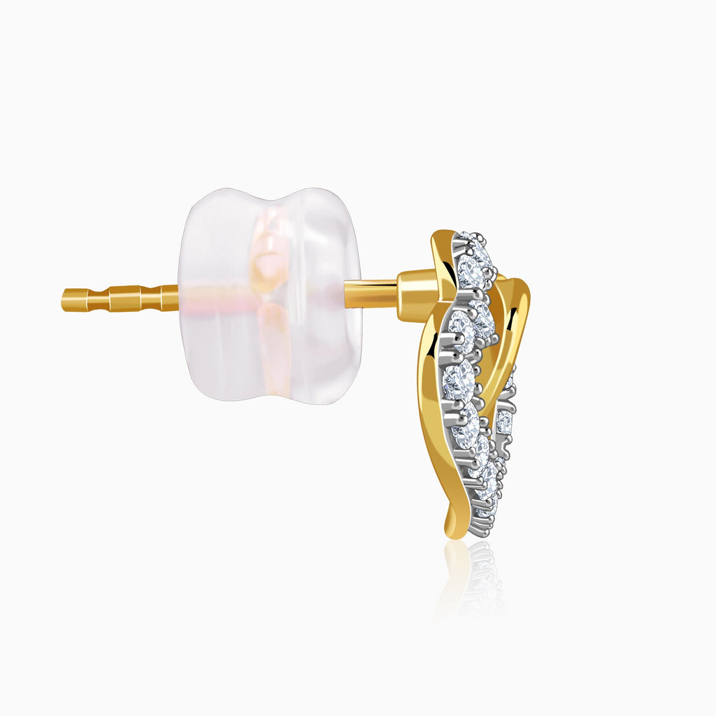 Gold Magical Love Lab Grown Diamond Studs