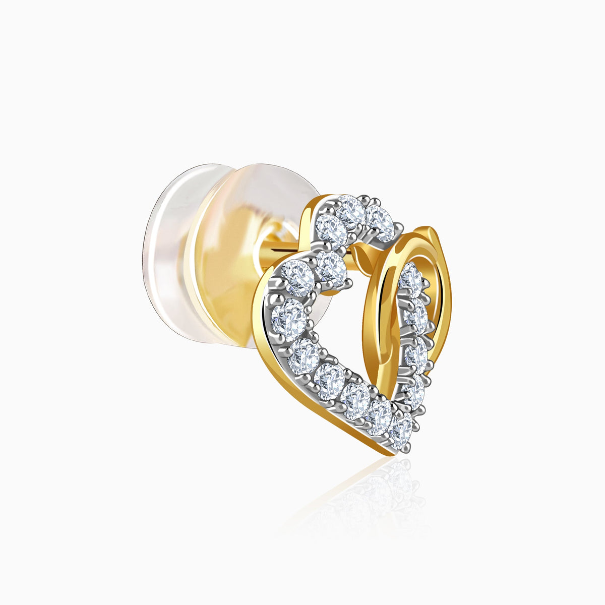 Gold Magical Love Lab Grown Diamond Studs