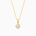 Gold Unfurl Diamond Pendant